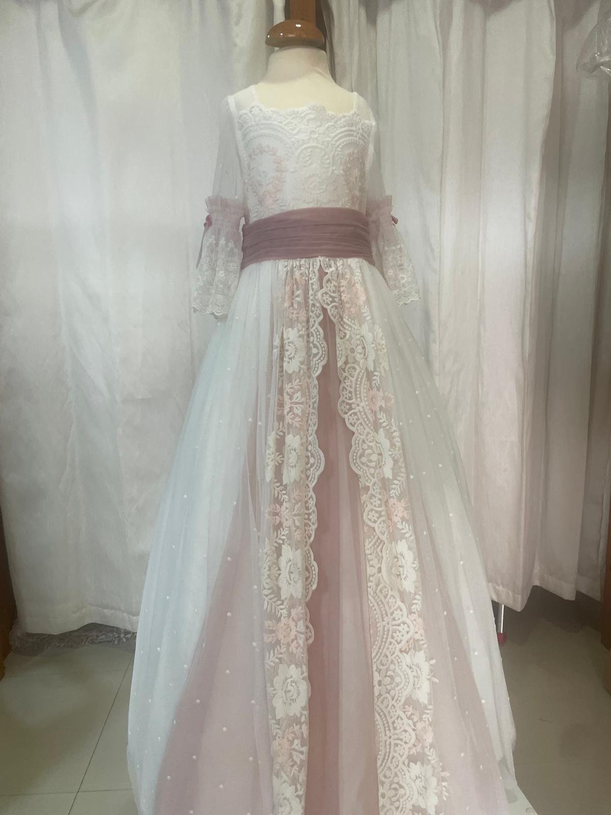 vestido comunión 6405 talla 105 - Imagen 2