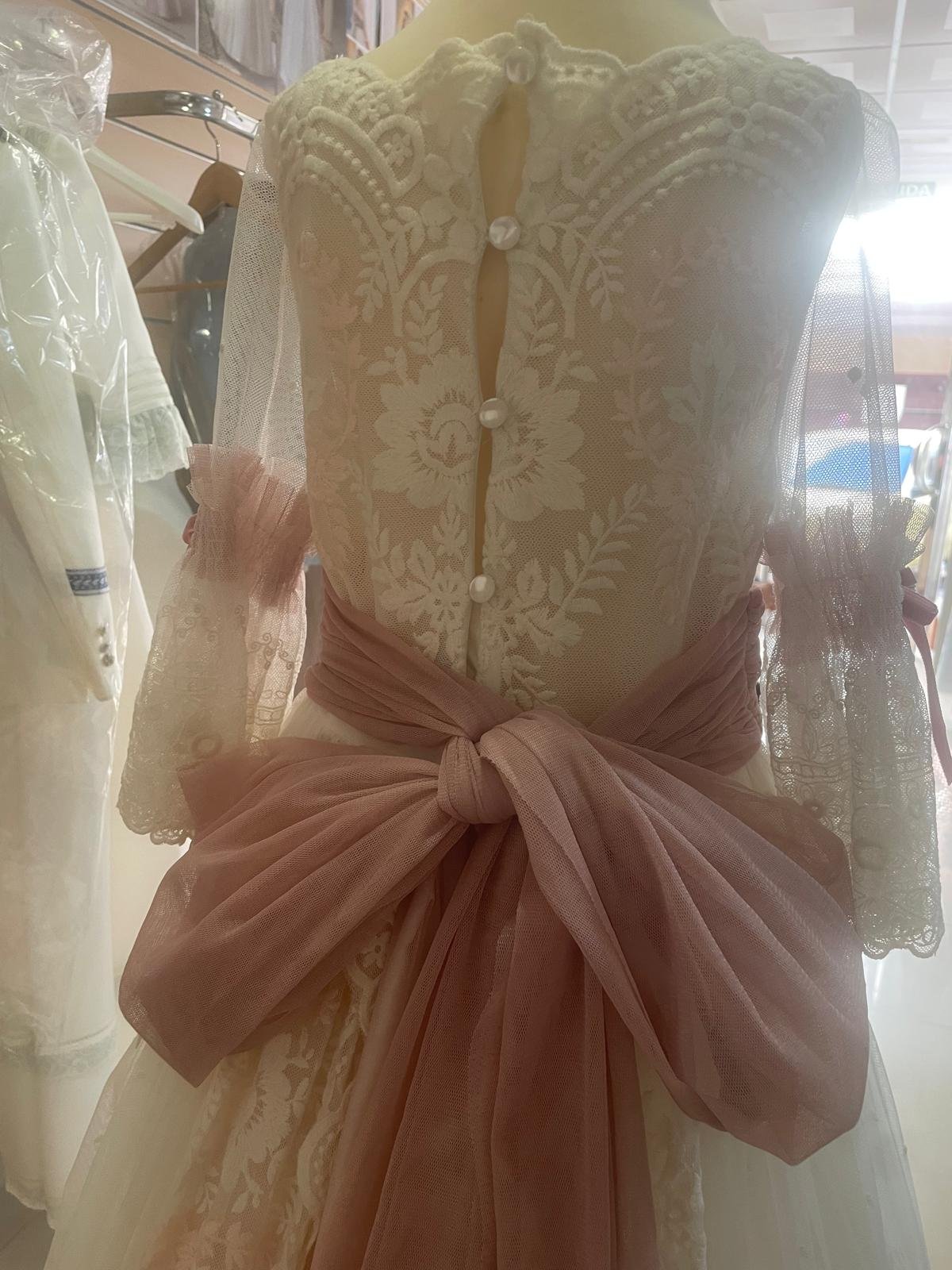 vestido comunión 6405 talla 105 - Imagen 3